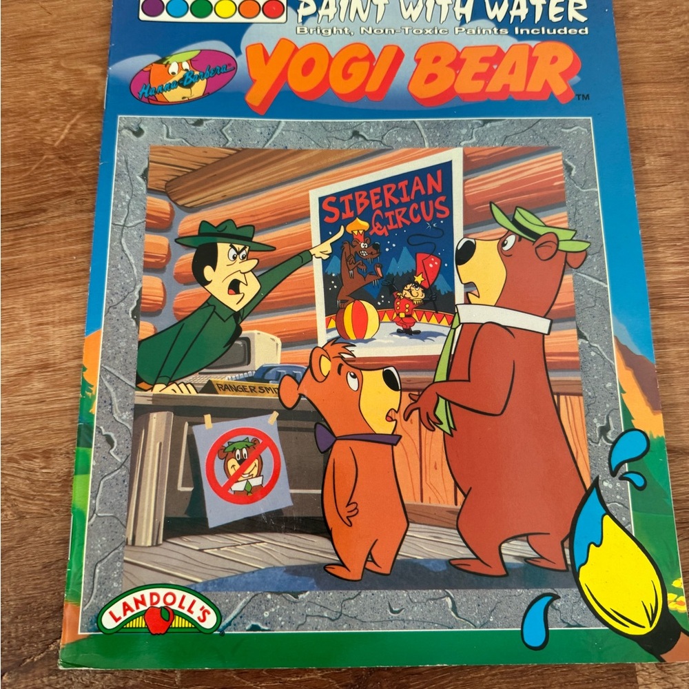 Yogi Bear Paint with Water Book - Multicolor
